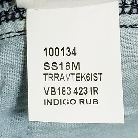 Victoria Beckham Jeans Women's 24 Wide Leg Raw Hem Cropped Dark Wash (28x25.5) - Picture 7 of 7